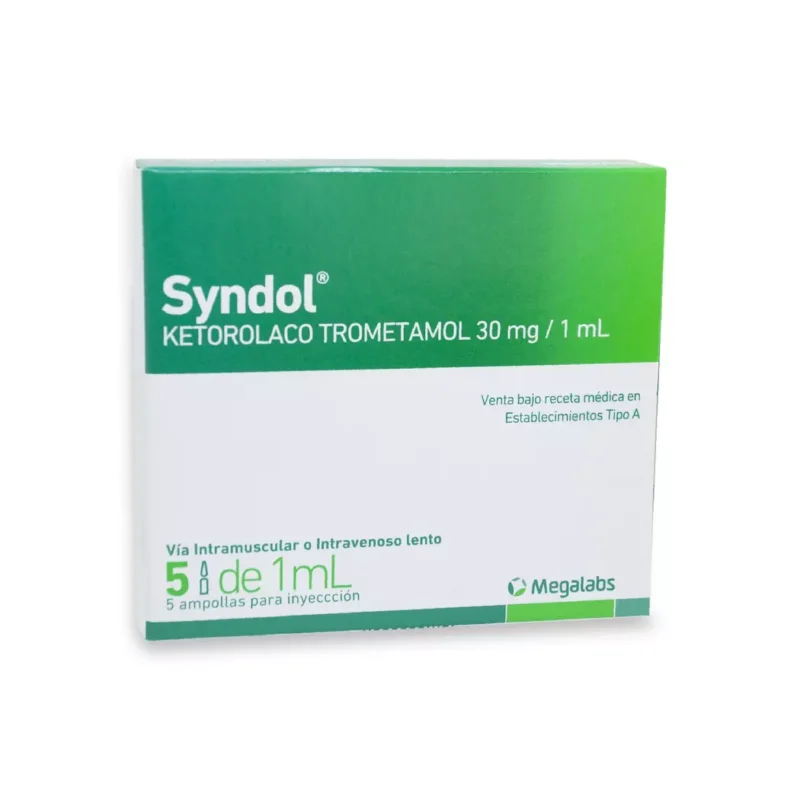 SYNDOL 30MG/ML AMP X5 (KETOROLACO) – Farmagran